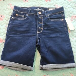 Jordache Girl's Dark Blue Jean Shorts Bermudas